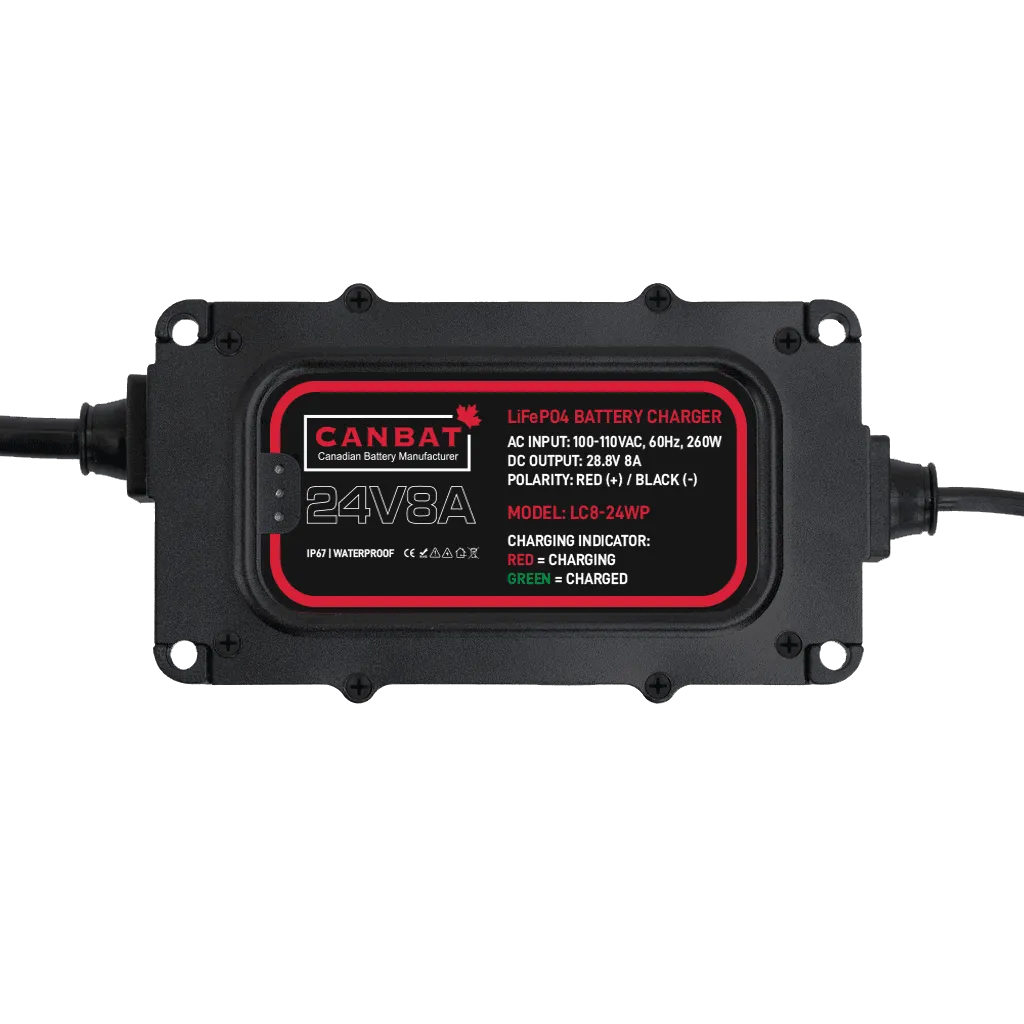 48V 10A Waterproof Lithium Battery Charger (LiFePO₄)