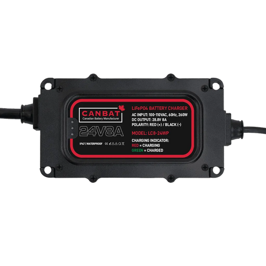 48V 10A Waterproof Lithium Battery Charger (LiFePO₄)