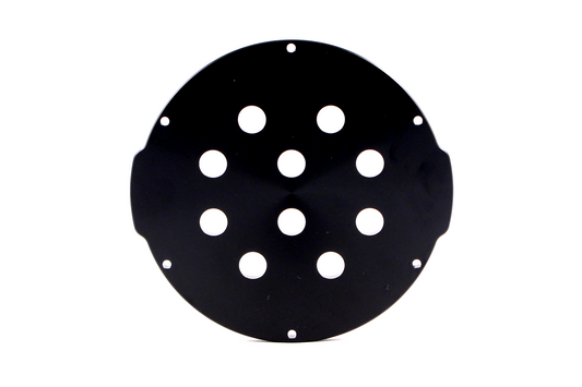 Aluminum End Cap with 10 Holes (4" Series)